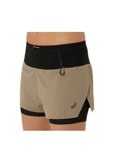 Asics Fujıtraıl 2-n-1 Short Kadın Kahverengi Şort 2012c719-200 Kahverengi