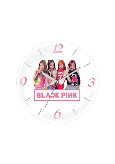Blackpink En Çok Satılan Bombeli Gerçek Cam Duvar Saati Çok Renkli