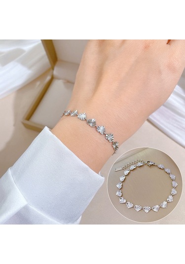 Jzcat Titanyum Çelik Hip Hop Bilezik Altın Moda Temperament Basit Bilezik-gsl56 Metalik