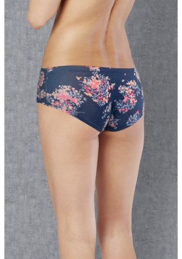 Doreanse Kadın Pembe & Çiçek Desenli 3'lü Külot Slip 7128 Çok Renkli