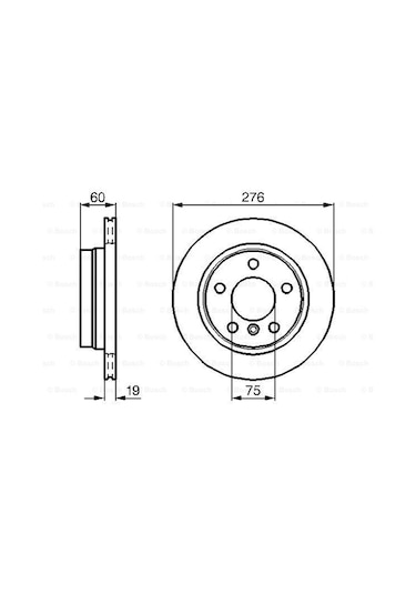Bmw 3 E46 320D 1998-2001 Bosch Arka Disk 2 Adet