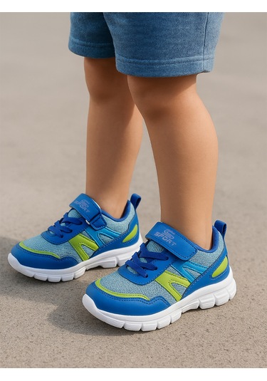 Civil Sport Erkek Çocuk Spor Ayakkabı 22-25 Numara Saks-yeşil Saks Mavisi