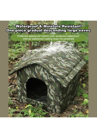 Mufunye Açık Hava Kedi Ve Köpek Evleri İç Ve Dış Kullanım Uzun Ömürlü Su Geçirmez