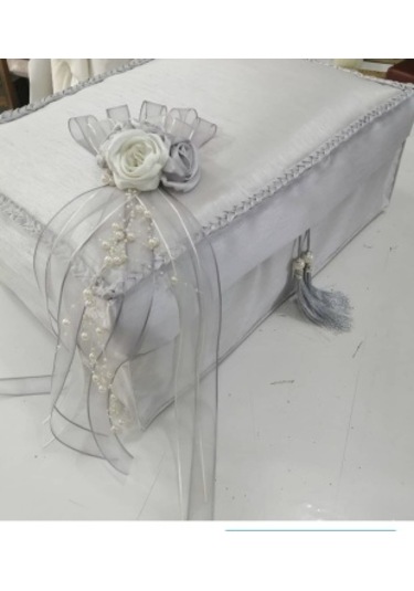 Üzeri Örgülü Hurç Gri