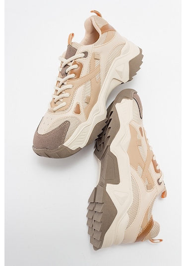 Luvishoes Lecce Bej-kahve Kadın Spor Ayakkabı Bej - Kahverengi