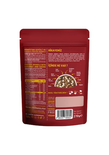 Fellas Protein Granola - Hindistan Cevizi & Kakao 270g