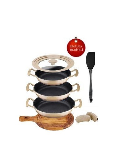 Brioni Try Cook 7 Parça Sahan Seti Bej