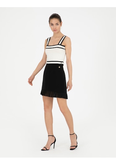 Pierre Cardin Kadın Siyah Etek Dokuma 50284024-vr046 Siyah