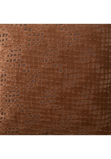 Sezyon Riva Desenli 50 50 Kahverengi Kırlent Kılıfı Kahverengi