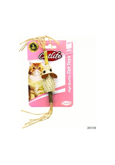 Catlife Kediler İçin İpli Fare Oyuncak