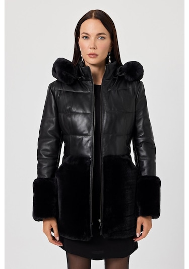 Veria Siyah Deri Mont Siyah