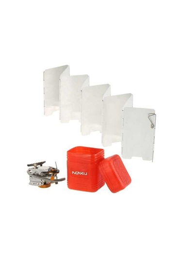 Createtech Ultra Skycity Sırt Seti: Renkli Plakalı Kamp Ocağı, Katlanabilir Hafif Gazlı Çanta Cam 9 & - Od Çok Renkli