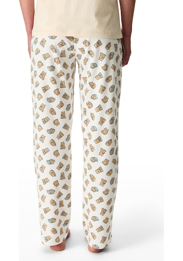 Penti Slow Today Pamuklu Pantolon Pijama Takımı Pastel Bej