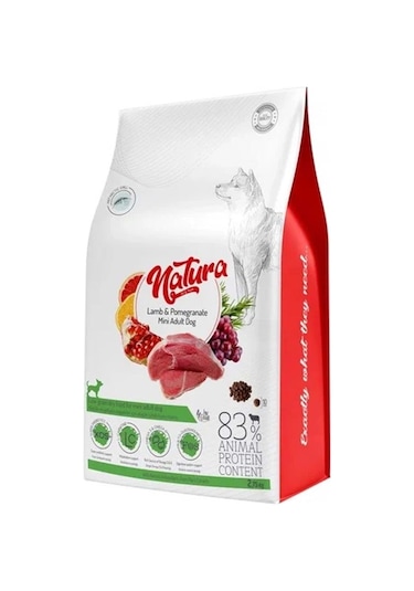 Natura Premium Kuzulu Narlı Küçük Irk Yetişkin Köpek Maması 2750 G