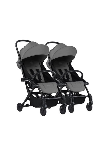 Connect³ İkiz Bebek Arabası / Black - Grey Black - Grey