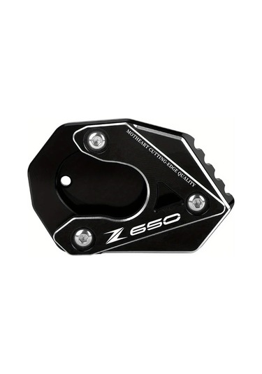 Chuangyinshop Kawasaki Z650 Z650rs 2016 2023 Motorcycle Kickstand Pad Red Durable Aluminum Outdoor Parking Stability