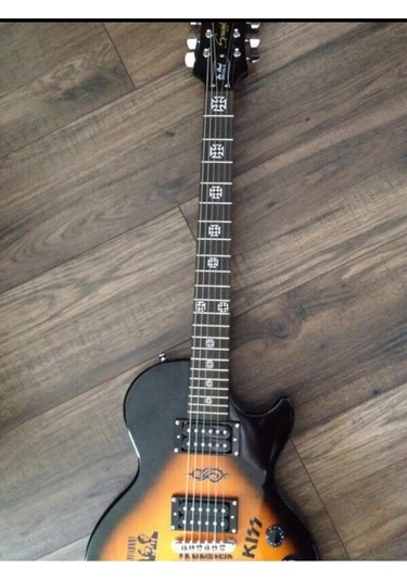 Tevdı Gitar Ve Bas Gitar Sapı İçin "demir Haçlar" Çıkartmaları 104917985