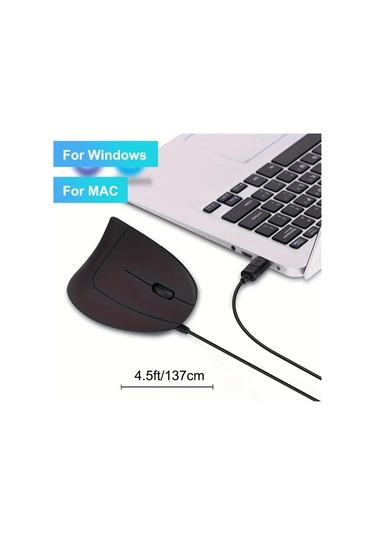 Besthome1 Siyah Ergonomik Tasarım Kablolu Sessiz Tık Sesi Ofis Ve Ev İçin Siyah Mouse Besthome1
