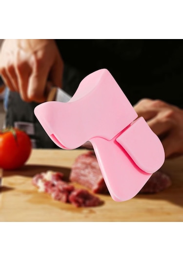 Homyl Gıda Doğrama Için Parmak Koruyucu Çok Fonksiyonlu Pembe