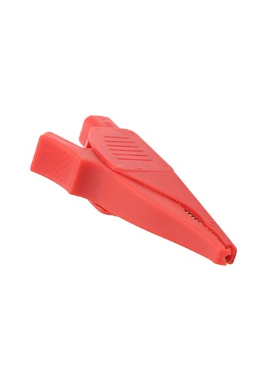 Moveevo Kırmızı Bakır Elektrikli Klem 32a/1000v, 39.5mm Açılış, 4mm Banana Plug Uyumlu, Pa Kapaklı, Araç Akü Testi Ve Jumping Start İçin