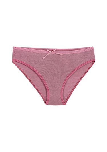 Kit İç Giyim Yıldız 4'lü Bambu Penye Kadın Bikini Model Külot Gül Kurusu