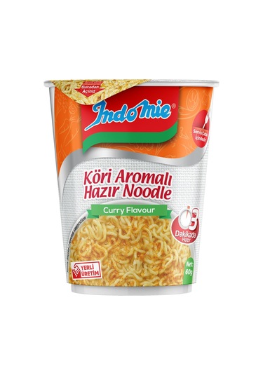 Indomie Noodle Köri Bardak 8 x 60 G