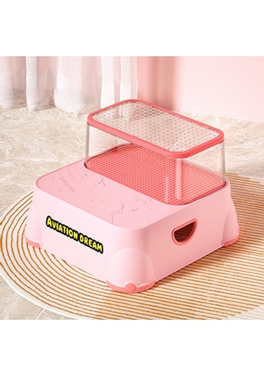 Suntek Magideal Çocuklar Için 2 Basamaklı Tabure İkili Bebekler Pembe