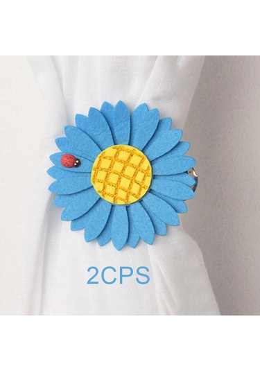 Suntek Magideal  1 Çift Örtü Kravat Arkalıkları Pencere Mavi-klip