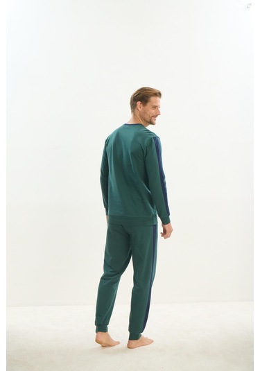 Erkek Uzun Kol Yeşil Eşofman Takım C7t1n5o9 001
