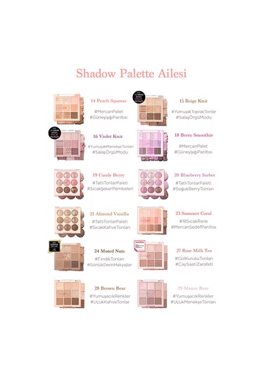 Dasique Mat Ve Işıltılı Renk Seçenekleri Sunan Far Paleti Shadow Palette 14 Peach Squeeze 14 Peach Squeeze