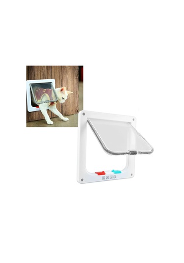 Kedi Kapaklı Kapı Kilitlenebilir Düşük Gürültülü İç Dış Yavru