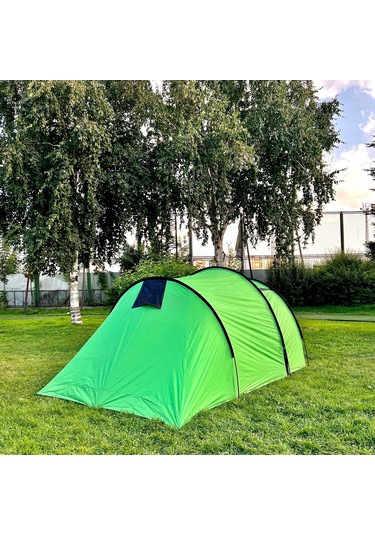 Family 4 Kişilik Çadır - Argeus - Çift Tenteli Çadır - Aile Çadırı - Arg-202 - Geniş Bagajlı Çok Renkli
