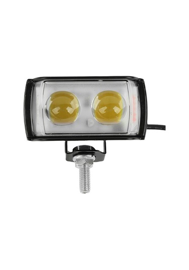 Motosiklet Led Spot Harici Mini Lens Yüksek Parlaklık Flaş Far Sürüş Sis Lambaları 2 Lens
