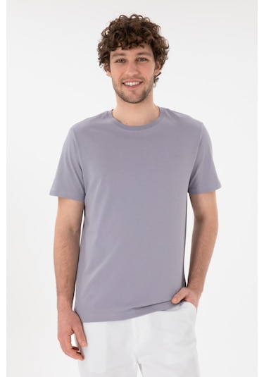 U.S. Polo Assn. Erkek Regular Fit Bisiklet Yaka Gri Basic Tişört 50305928-VR024 U.S. Polo Assn. Erkek Regular Fit Bisiklet Yaka Gri Basic Tişört 50305928-VR024