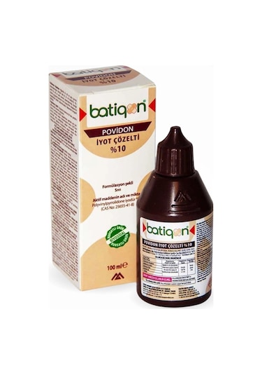 Aqua Batikon Antiseptik Solüsyon 10% İyot Çözelti 100 Ml - 10 Adet