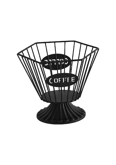 Homyl Kapsül Tutucu Yaratıcı Pratik Kahve Pod Bar Kafe Oturma Siyah