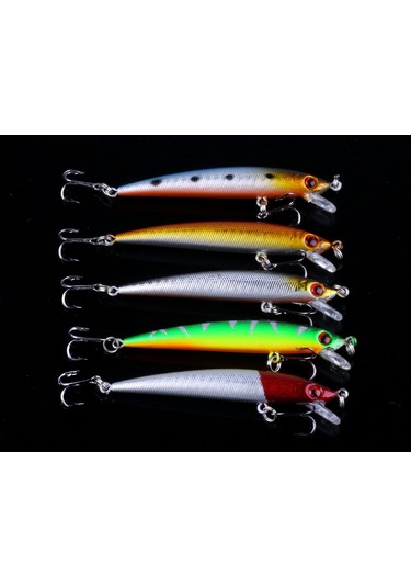 Hengjıa Set056 56 Parça Payet Seti Metal Payetler Sahte Yem Taze Levrek Balıkçılık Yem Seti, Uzunluk: 3 İla 10cm, Torbalı