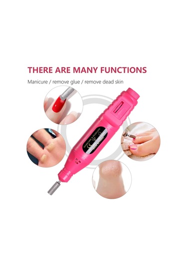 Lulaa Profesyonel Elektrikli Tırnak Matkap Makinesi Manikür Araçları Pedikür Black-set-b Us Plug