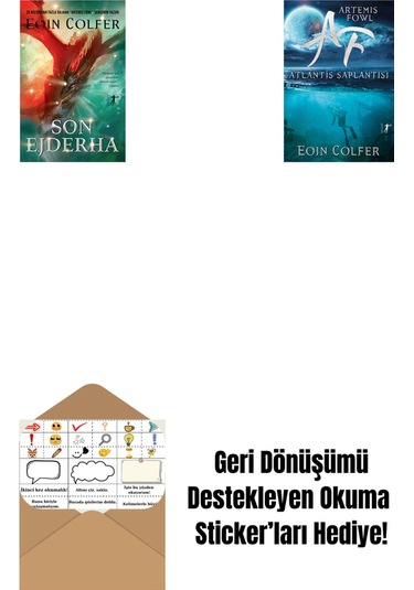 Son Ejderha + Artemis Fowl 7 - Atlantis Saplantısı + Okuma Sticker'ları