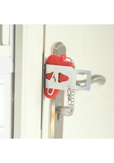 Lemestar Evcil Taşınabilir Kapı Kilidi, Anti-çalım İki Kullanıma Uygun, Delme Yok Kapı Engeli, Dayanıklı Malzeme İle Konstrüktör