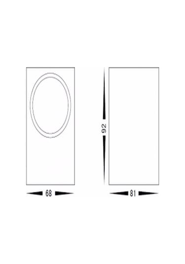 Tek Yönlü Dekoratif İç Dış Mekan Aplik Eskitme Beyaz I Beyaz