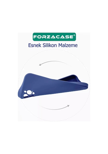 Forzacase Vivo Y17s İle Uyumlu Liquid Serisi İçi Kadife Lansman Silikon Kılıf Lila