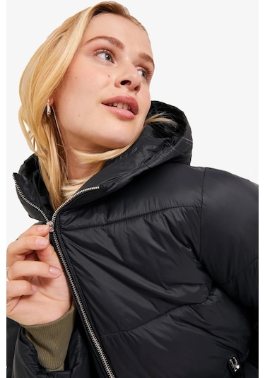 Jjxx Jxbillie Puffer Jacket Otw Sn Kadın Mont 12238268-Siyah