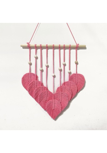 Homyl Yapraklar Dokuma Goblen Makrome Duvar Asılı Bohem Yaprak