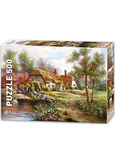 Star Puzzle 500 Parça Havuzlu Bahçe Puzzle
