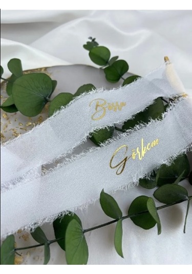 İsimli Söz Nişan Kurdelesi - İpek Kurdele B-1