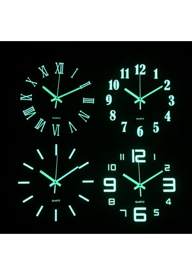 Gajeena 30cm Mdf Ahşap Gündüz/gece Aydınlatmalı Sessiz Odalar İçin Duvar Saati - Klasik Rakamlı Tasarım Çok Renkli