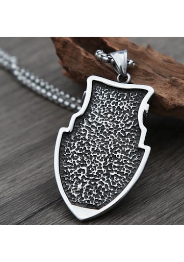 Paslanmaz Kararmaz Çelik Kurt Kolye Gümüş