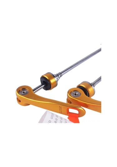 Monyee Mtb Yol Bisikleti İçin Alüminyum Hızlı Kaldırma Çubuğu - Ön Ve Arka Tekerlek Seti Altın Çok Renkli