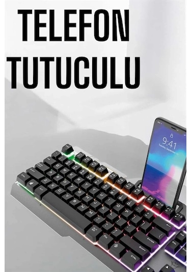 Klavyesi Q Klavye Rgb Işıklı  Mouse